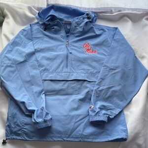 Ole Miss Powder Blue Lightweight Pullover - Size Small